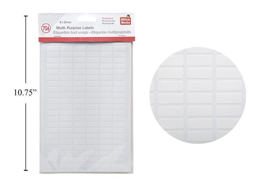 O.WKs.  Multi-Purpose Label, 756pcs, 8x20mm, PBH