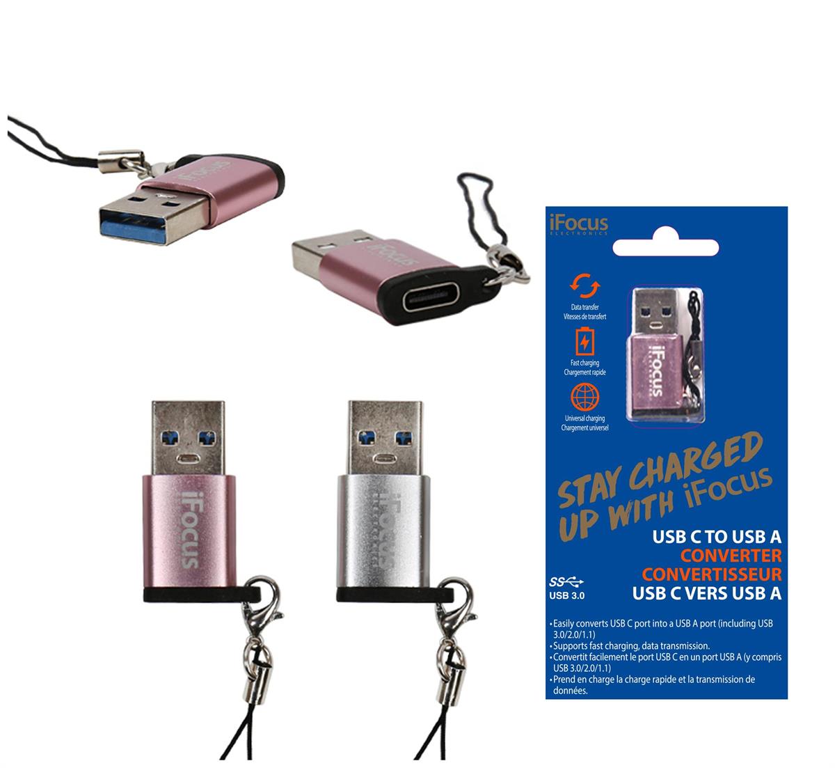 USB A3.0 to USB C Converter: Qty- 1