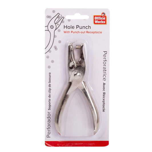 O.WKs. One-hole Punch w/Catcher