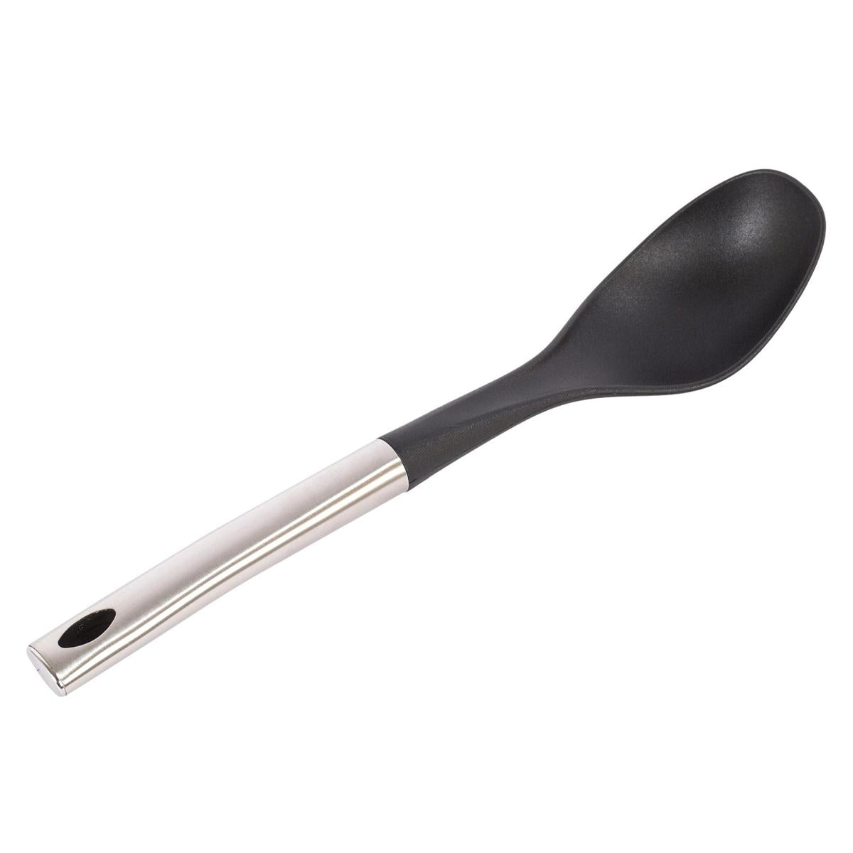 L.Gourmet 13"L Nylon Solid Spoon w/ SS Handle, t.o.c. (DCS)