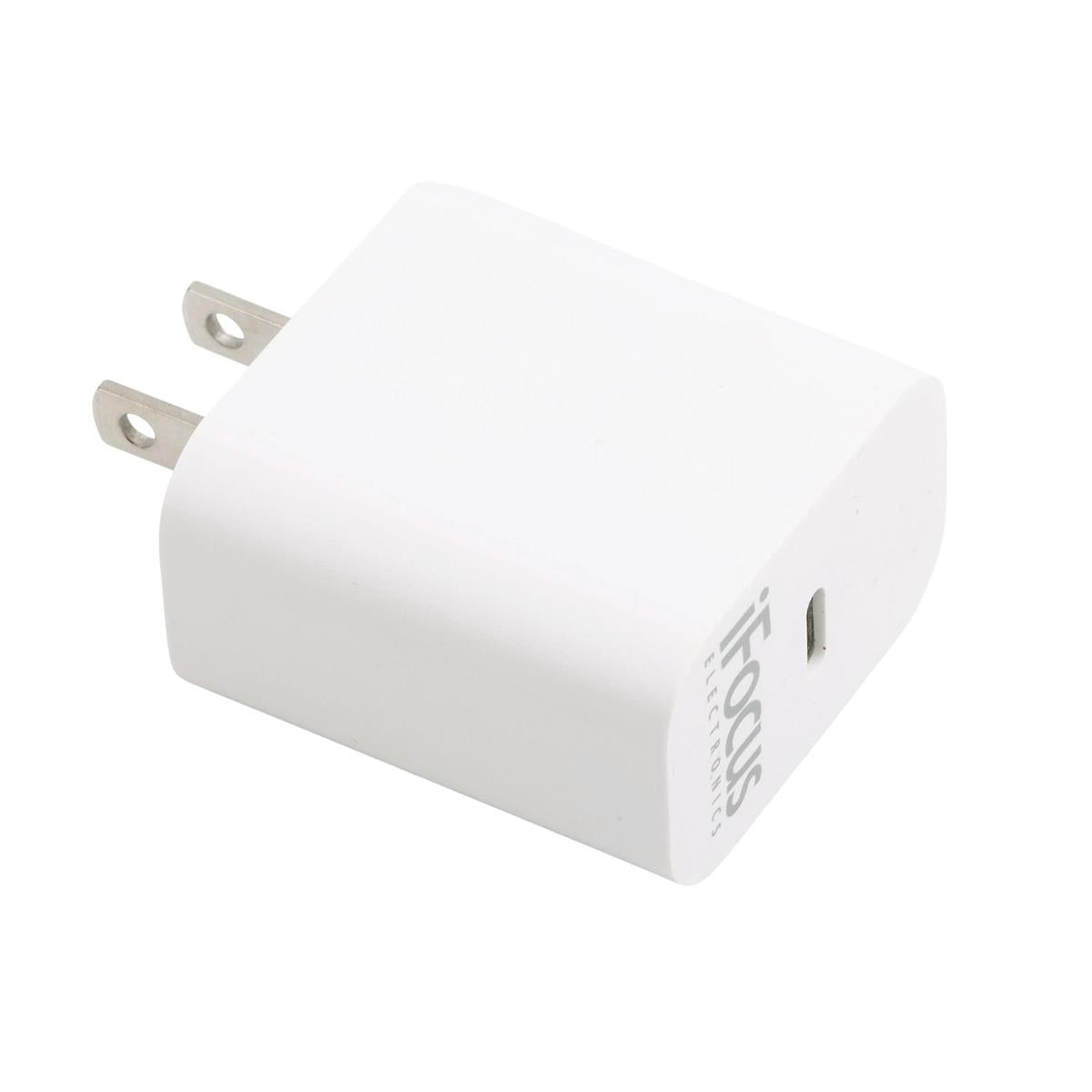 iFocus Type C 20W Wall Charger White, 5V-12V/3A-1.67A (cETLus 5019642)