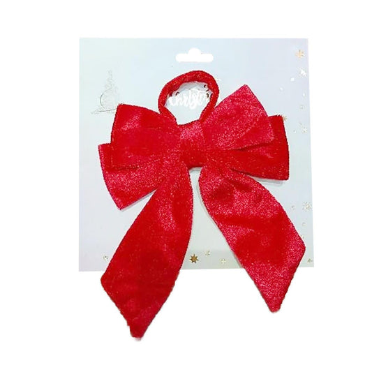 Deco N. Xmas Bow DÃ©cor, Red, 6x7", t.o.c.
