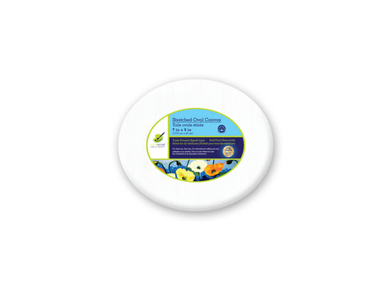 Stretch Artist Canvas: Oval 7"x9" Triple-Primed Back-Stapled