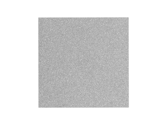 Scrapbook Paper: 12"x12" Glitter Cardstock 250gsm, 5 Sheets G) Silver
