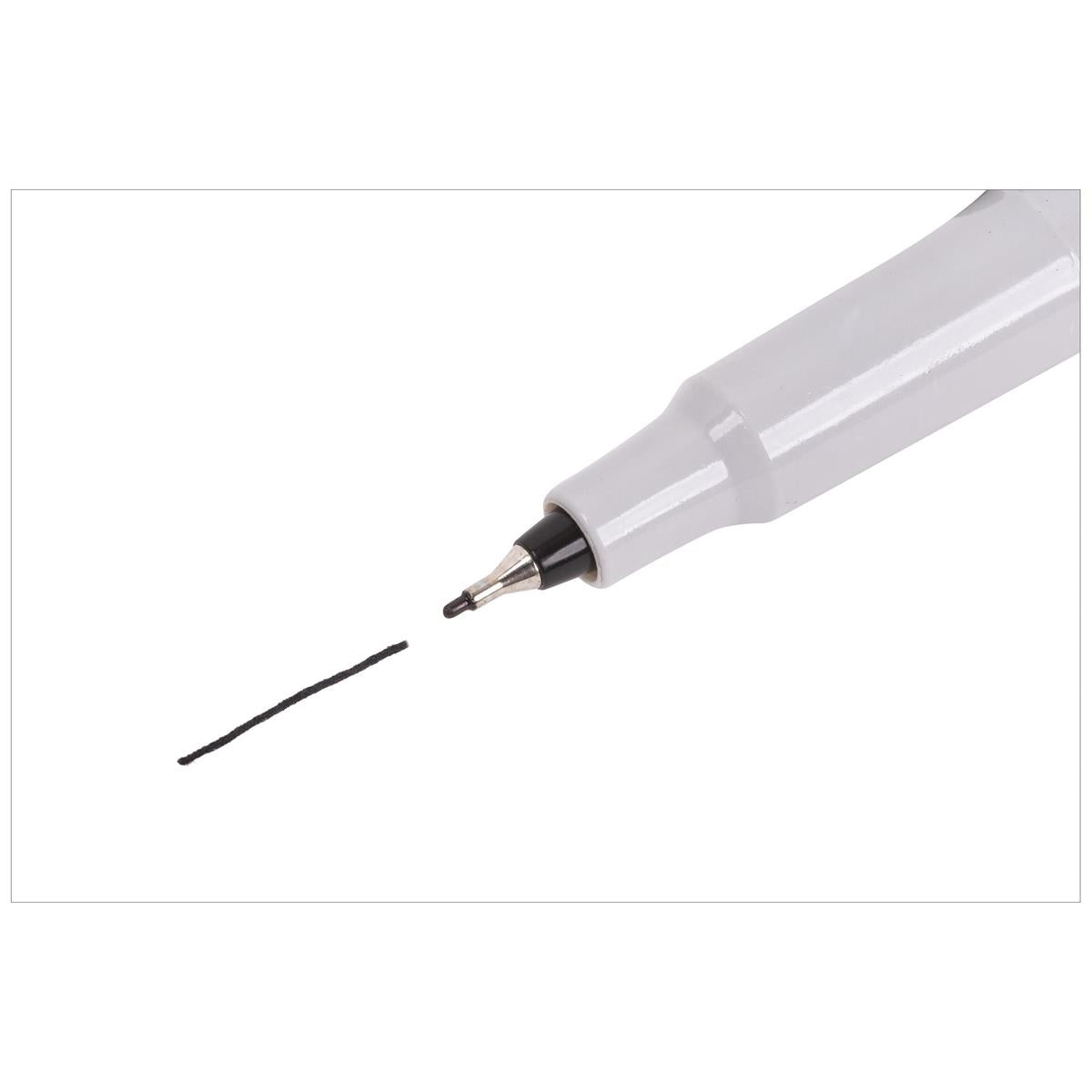 O.WKs. 2-pc Permanent Marker,  Fine Point, Black, b/c