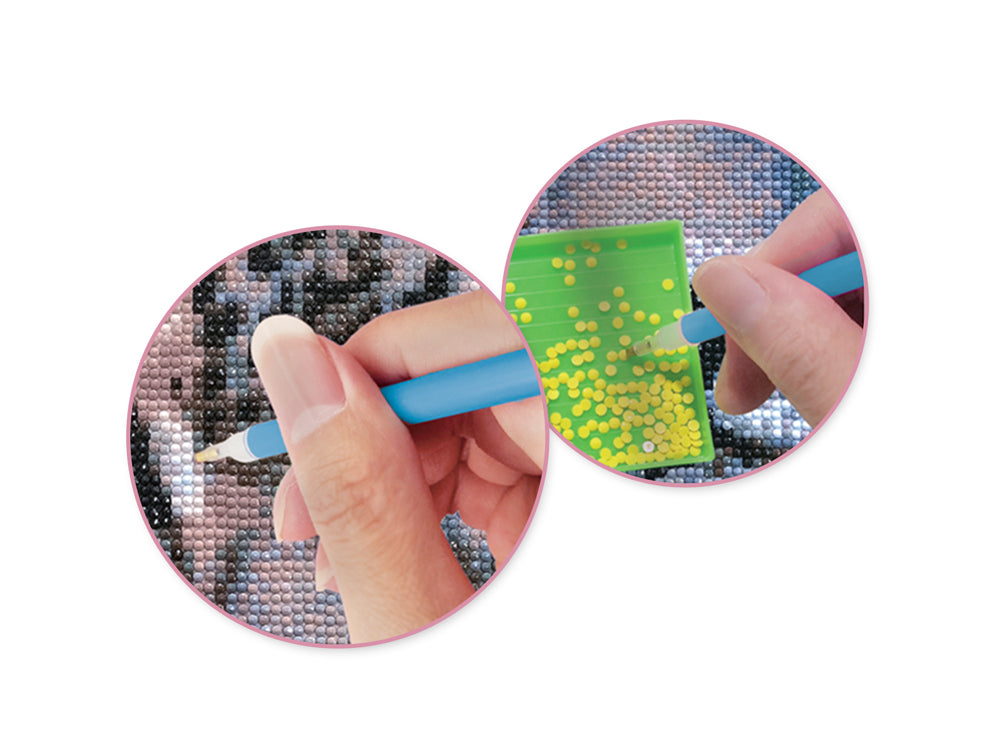 Stretch Artist Diamond Painting Canvas Kit: 11.4"x11.4" Primed Back-Stapld A) Leopard