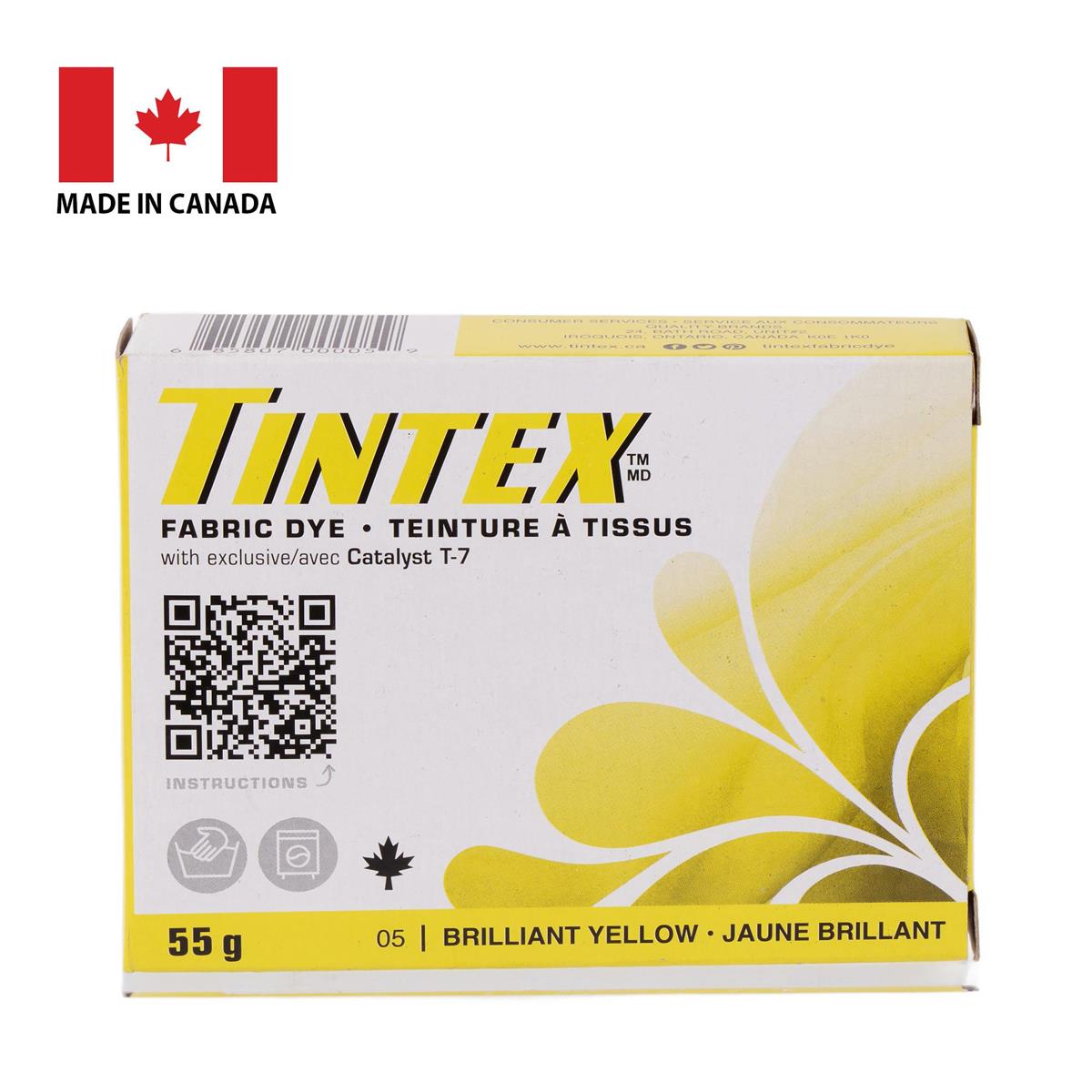 Tintex Fabric Dye, Brilliant Yellow , 55 g. (to replace TT78105)
