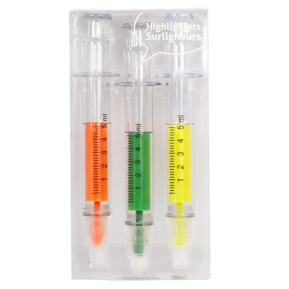 O.WKs. 3pc. Clear Highlighter PVC Box