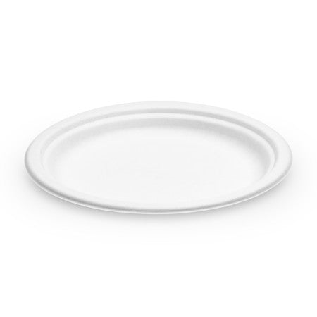 iECO  7" BAGASSE PLATE 15/PK  X 24/CS