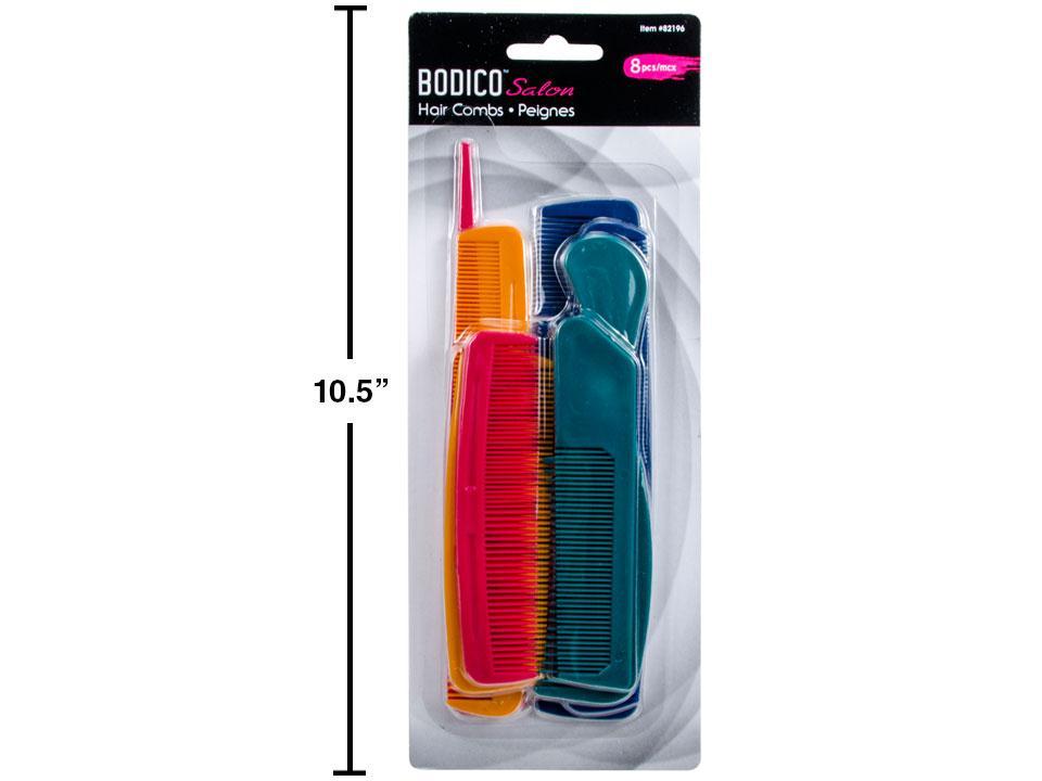 Bodico 8-pc Plastic Comb Set.  b/c