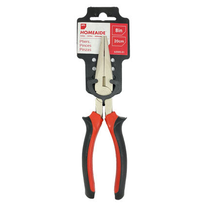 LONG NOSE PLIERS - 8"