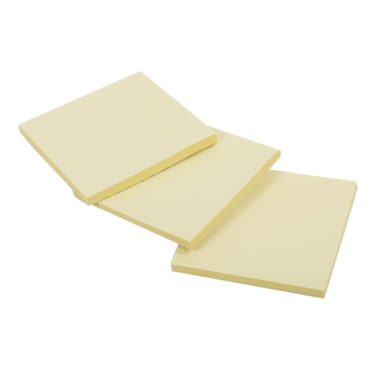 O.WKs.  50-sheet Sticky Notes,  3-pack 75x75mm, pbh