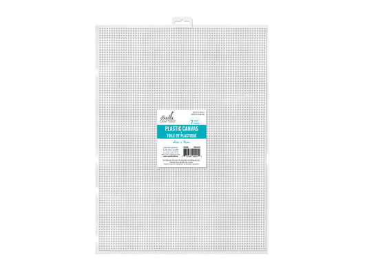 Plastic Canvas: 7-Mesh 10.5"x13.5" White