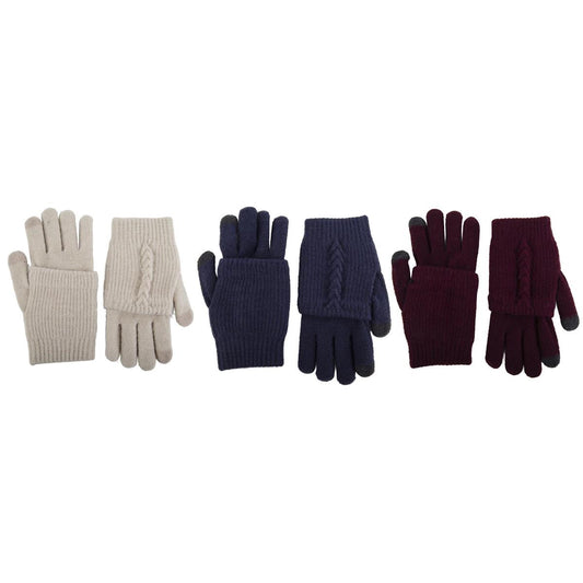 Nordic T.  "Neve" Layered Glove, Ladies, 3 asst, Single layer, hc