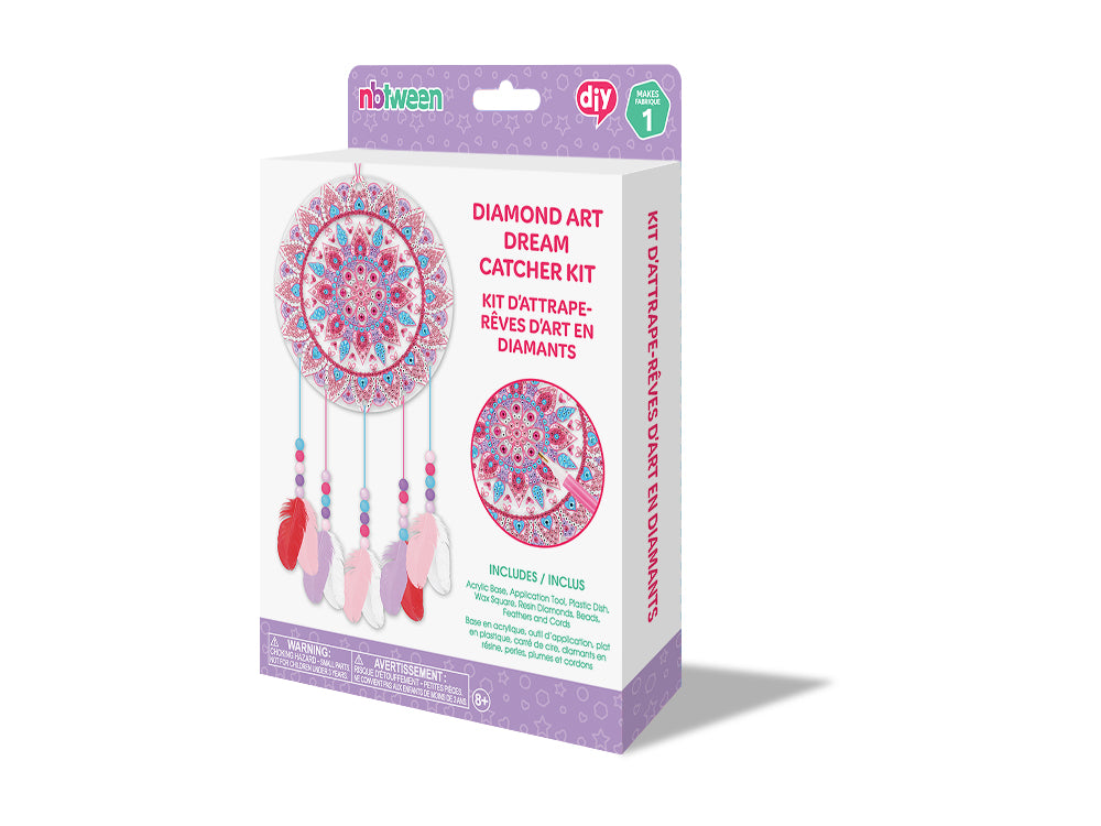 Craft Medley Kit: DIY Diamond Painting Dream Catcher Kit B) Mandala