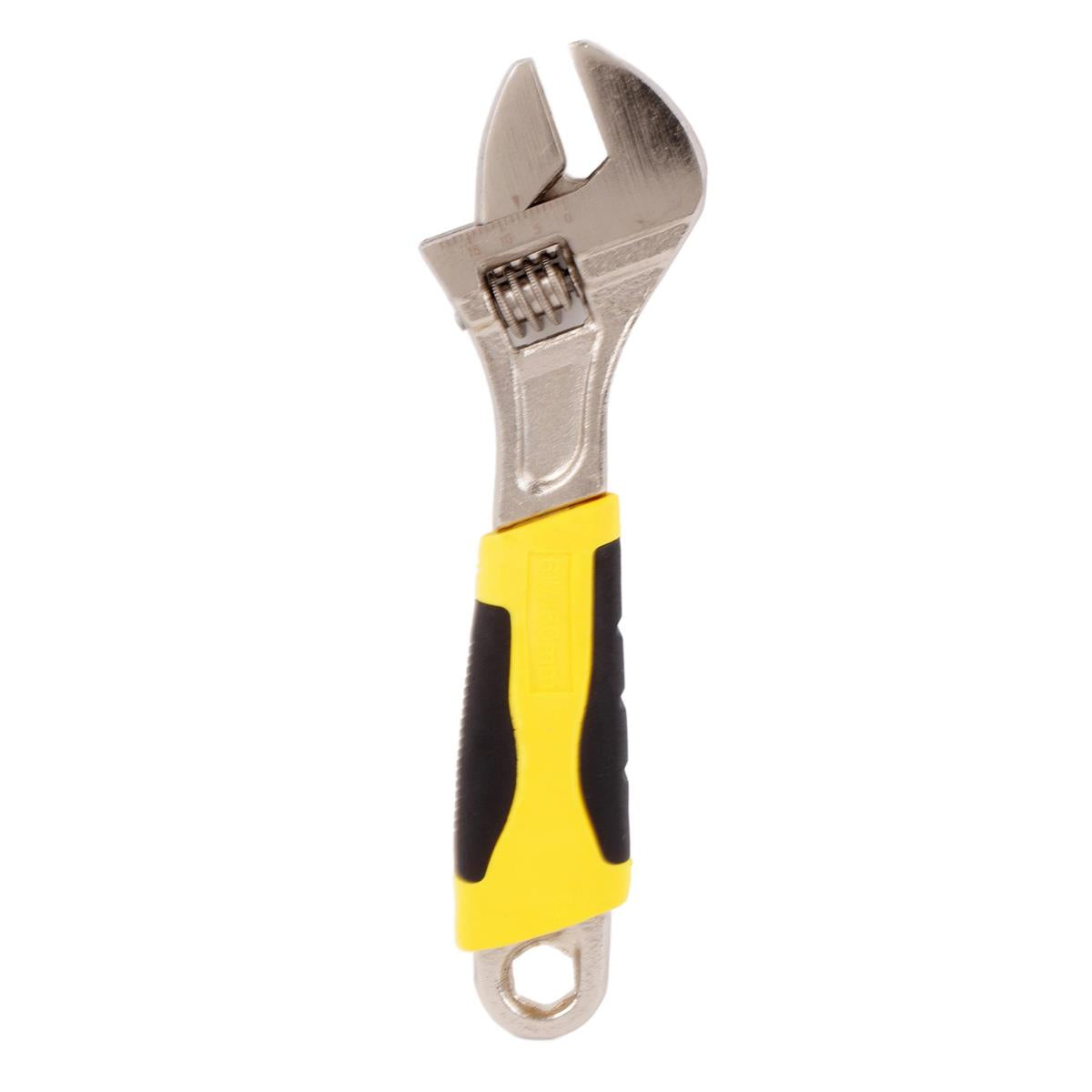 H.E. Master Pro 6" Adj. Wrench Yellow&Black handle, double blister