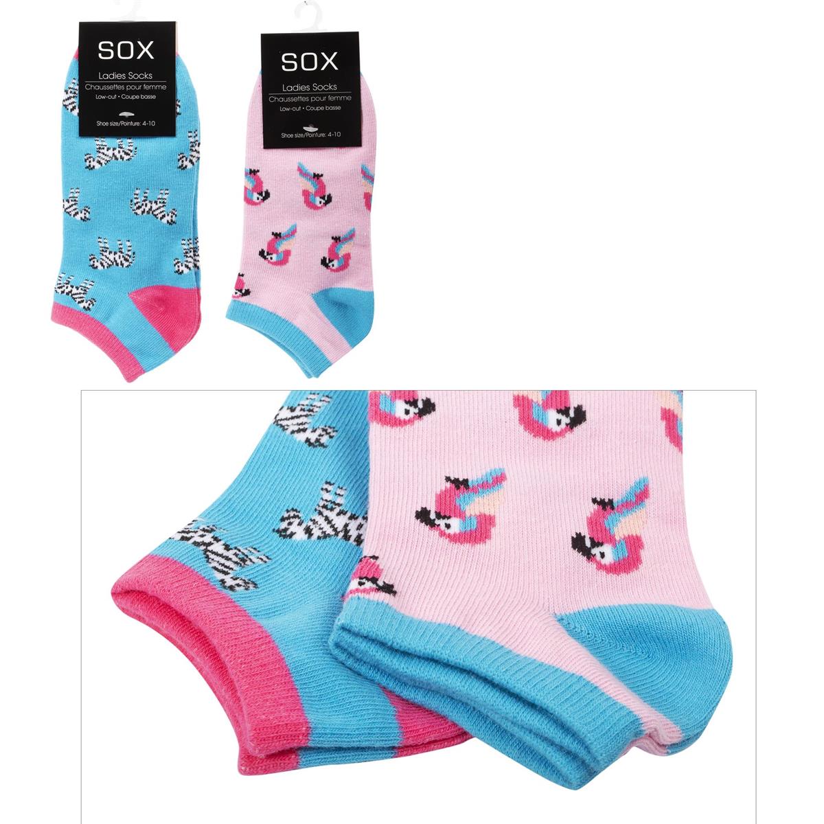 Sox, Ladies Fashion Bright Socks, ankle length, cott/poly/span,  hc