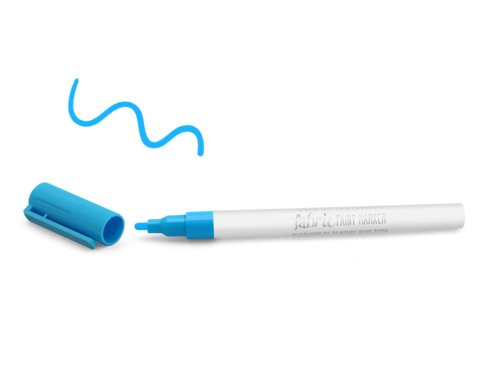 Color Factory: Fabric Paint Marker Permanent 3ml D) Bahama Blue