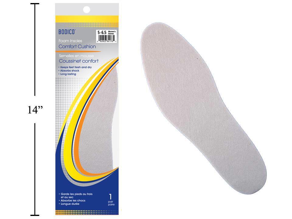 Women's Insoles, Size:5-6.5: Qty-1