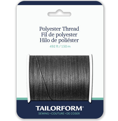 POLYESTER THREAD 150M BLACK