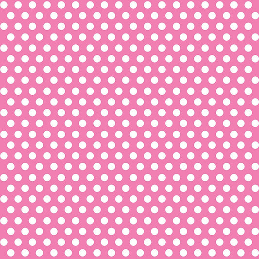 Hot Pink Dots Gift Wrap  30" x 5 ft