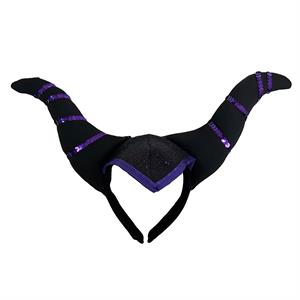 Party Gear Demon Horn  Witch Headband, Black, CHT