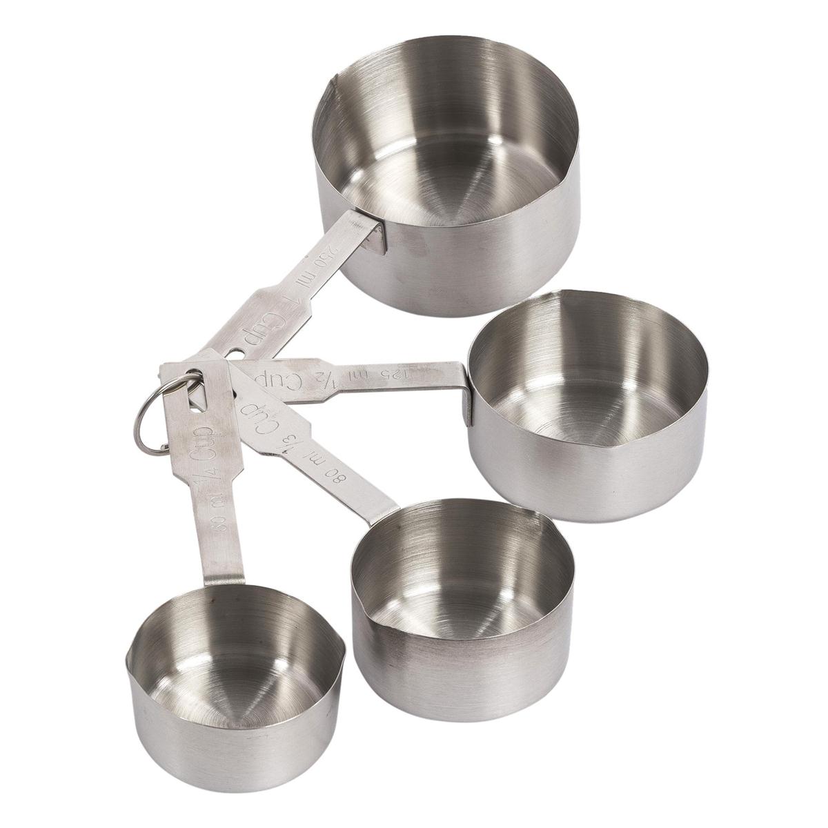 L.Gourmet  4-pc S/S Measuring Cup, t.o.c. (CP)