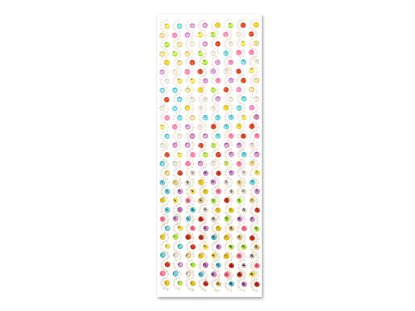 Paper Craft Sticker: 10cmx27cm Jewel Borders O) Confetti Swirl
