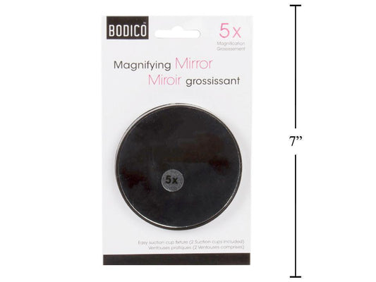 Bodico 5 x Magnifying Mirror w/ Suction Cup, t.o.c(HZ)