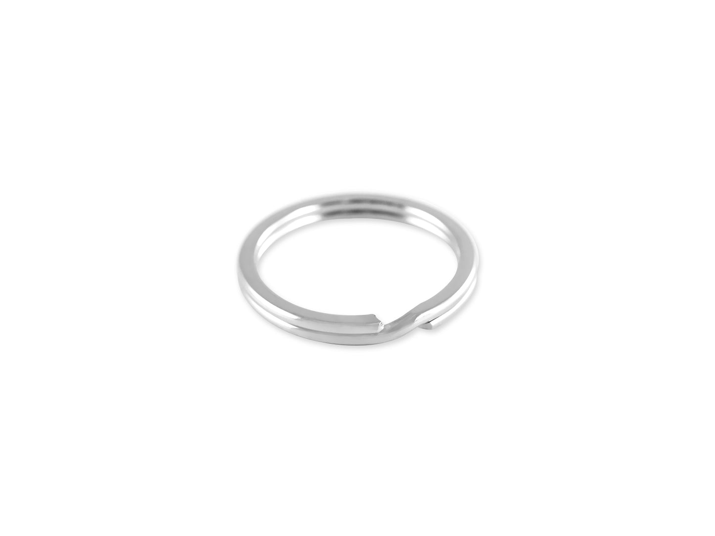 Jewelry Findings: 1.5" Split Key-Rings x5 Heavy Duty Silver