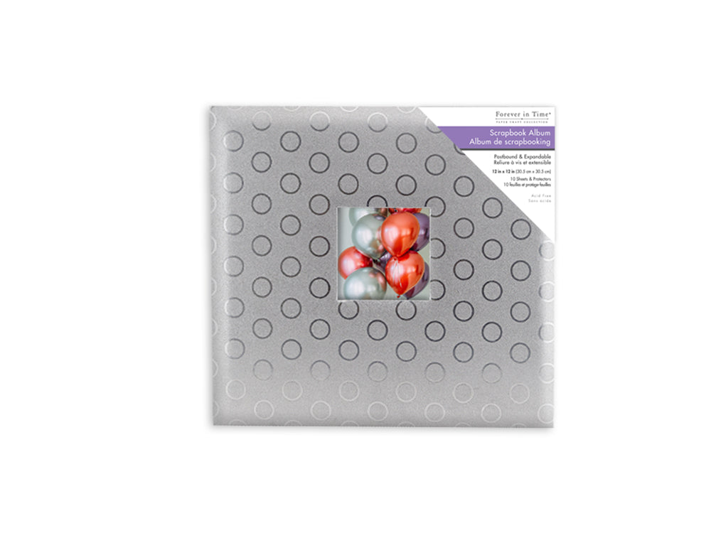 Scrapbook Album: 12"x12" PostBound w/10shts&prot E) Discotheque