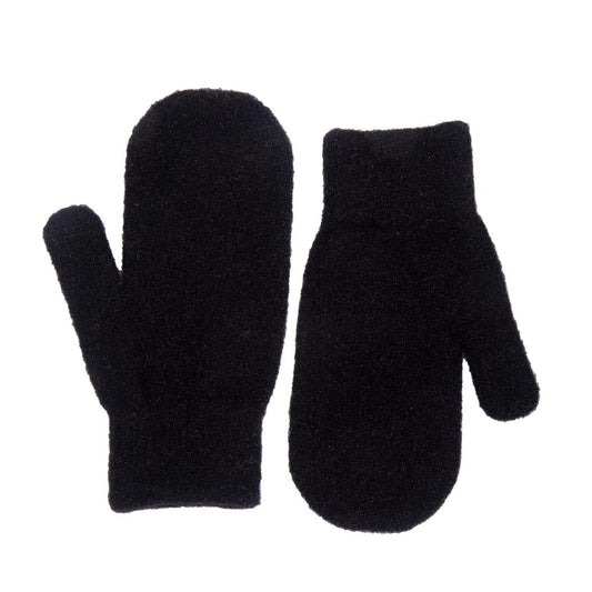 Nordic T. Knitted Mittens Black, header card
