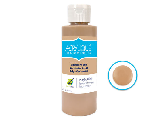 Color Factory: 4oz Acrylique Paint for Crafter's 160 Cashmere Tan