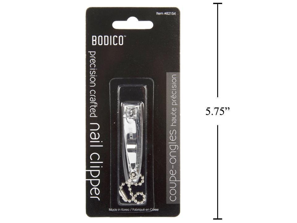 Bodico Nail Clipper w/ Chain, Chrome, 54mm, b/c