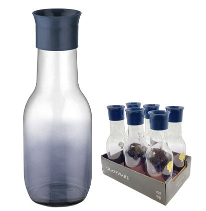 GLASS PITCHER-1L-BLUE
