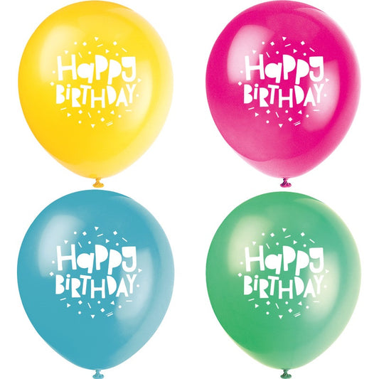 Colorful Balloons 12" Latex Balloons  8ct