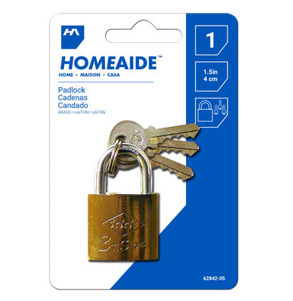 PADLOCK - 40MM, BRASS