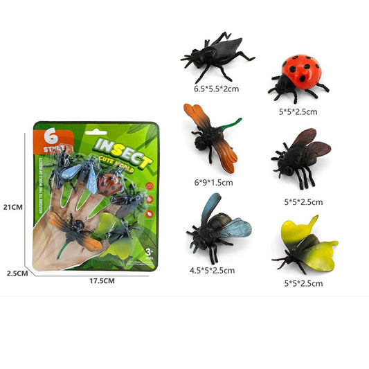 6pcs Insect Toy Figure, b/c