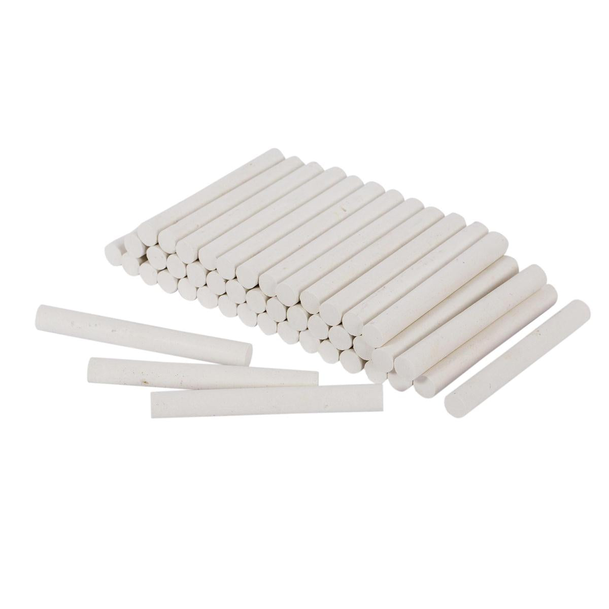 White Chalk Sticks - 48pcs Pack - Dustless School & Art Chalk