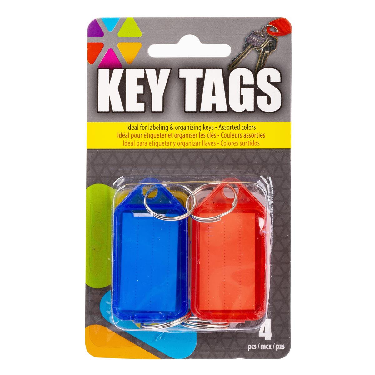4-pc Key Tag Organizers, b/c