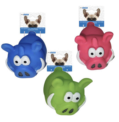 PIG SQUEAKY PET TOY 11.5X8X8CM