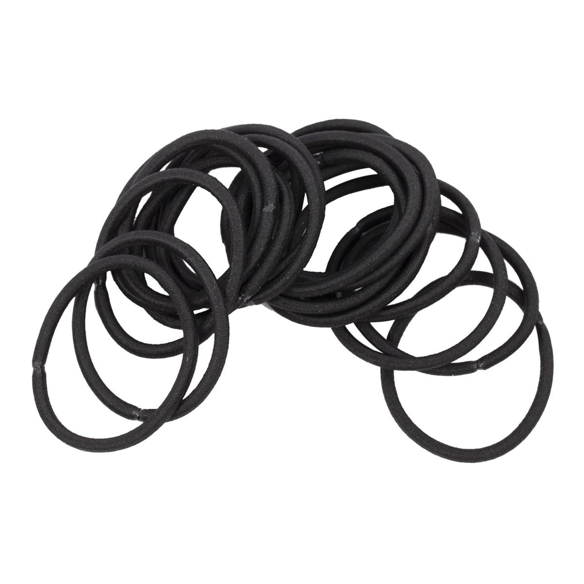 Stylin,20-PC Basic Black Ponyholder clasp free, h/c