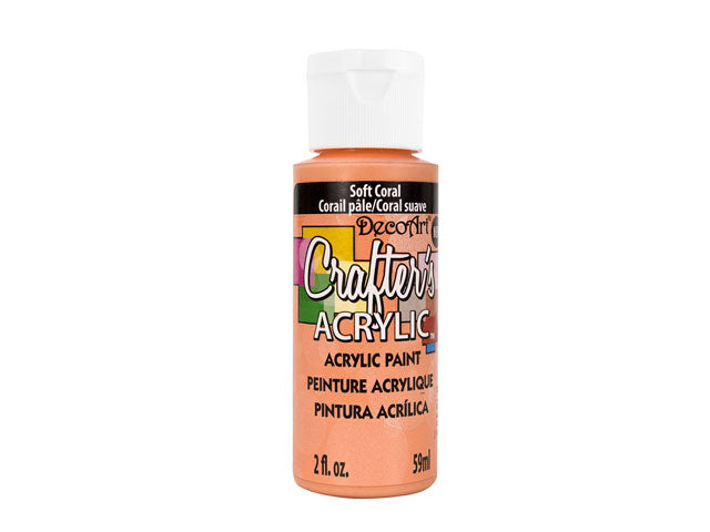 Crafters Acrylic Paint: 2oz Craft & Hobby DCA01-DCA173 A142 Soft Coral