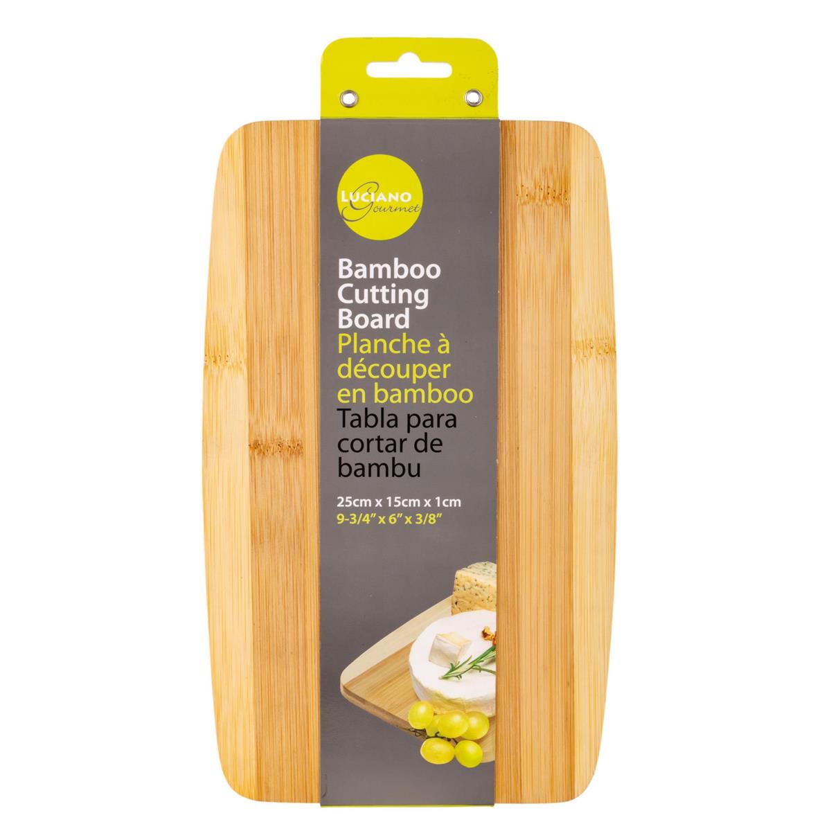L.Gourmet Bamboo Cutting board, 25 x 15 x 1cm, color sleeve (CS)