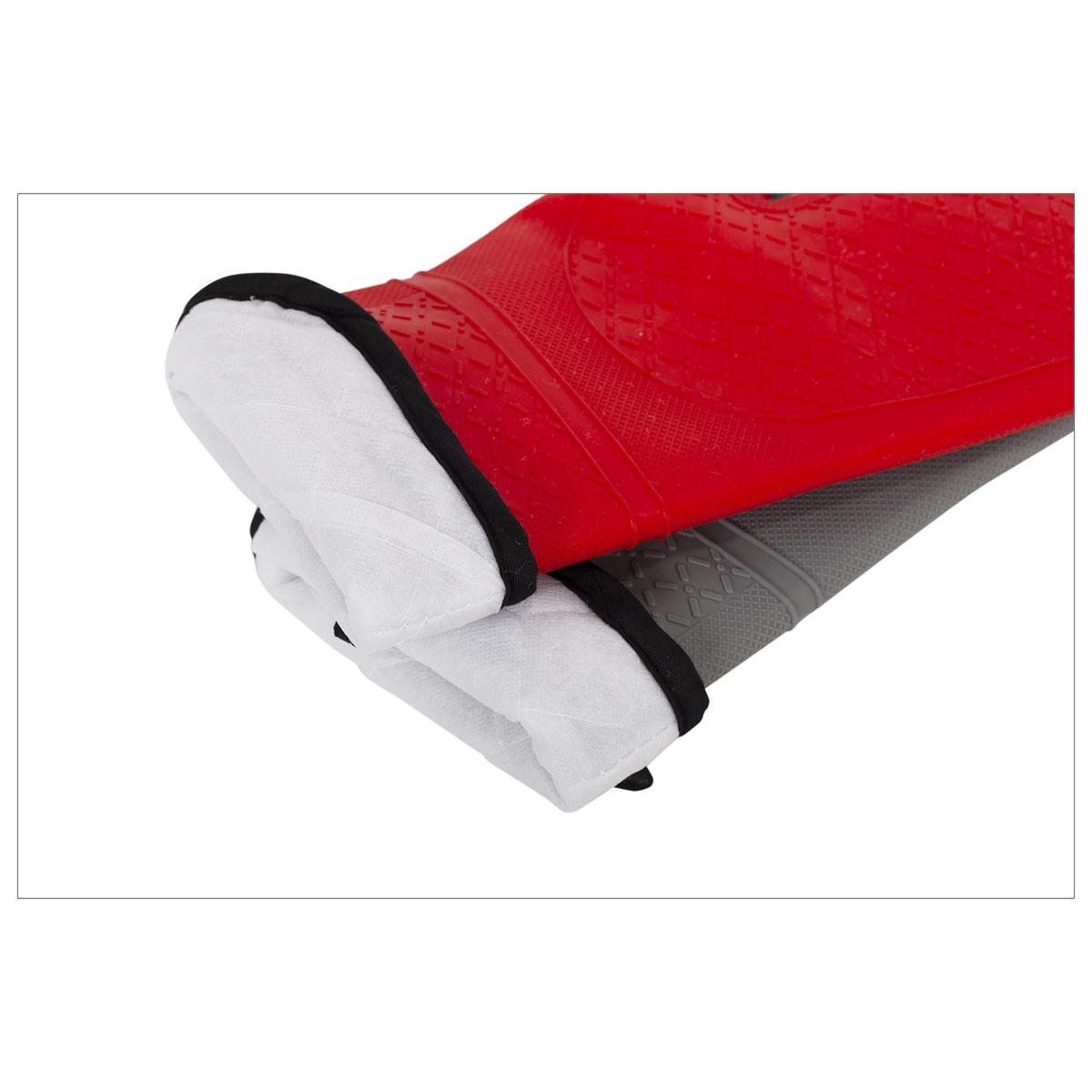 L.G. 15" x 7.3" Silicone Oven Mitt 2 colours, hangtag