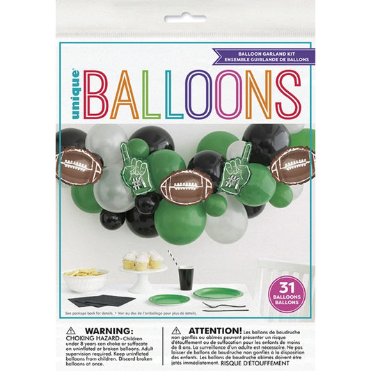 Kickoff Football Latex & Foil Balloon Arch Kit  26pc