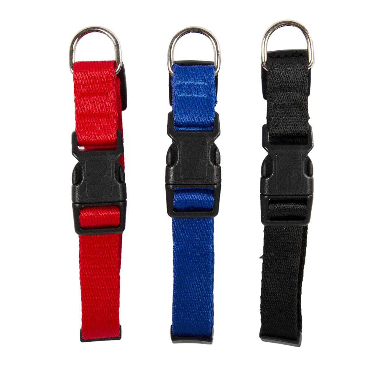 PAWS Adjustable Nylon Dog Collar,  3 col. (A398260)
