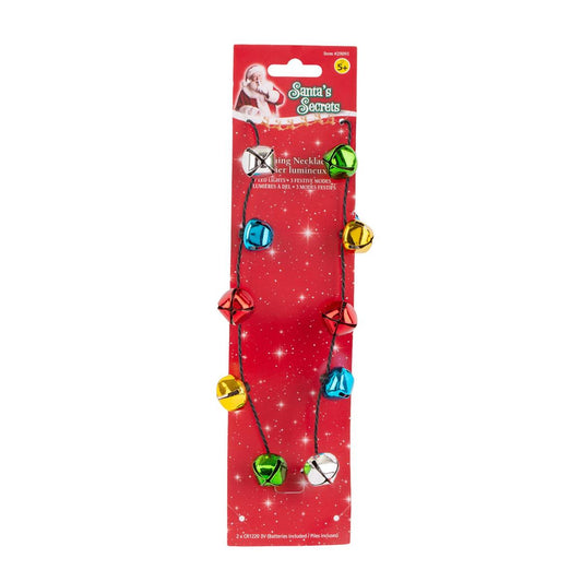 S.Secrets Xmas 7 LED Necklace, 3 Models, card (2xCR1220 included)