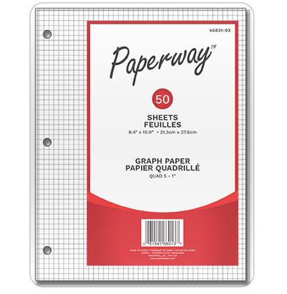 GRAPH PAPER 5-1CM - 50 8.4" X 10.9"