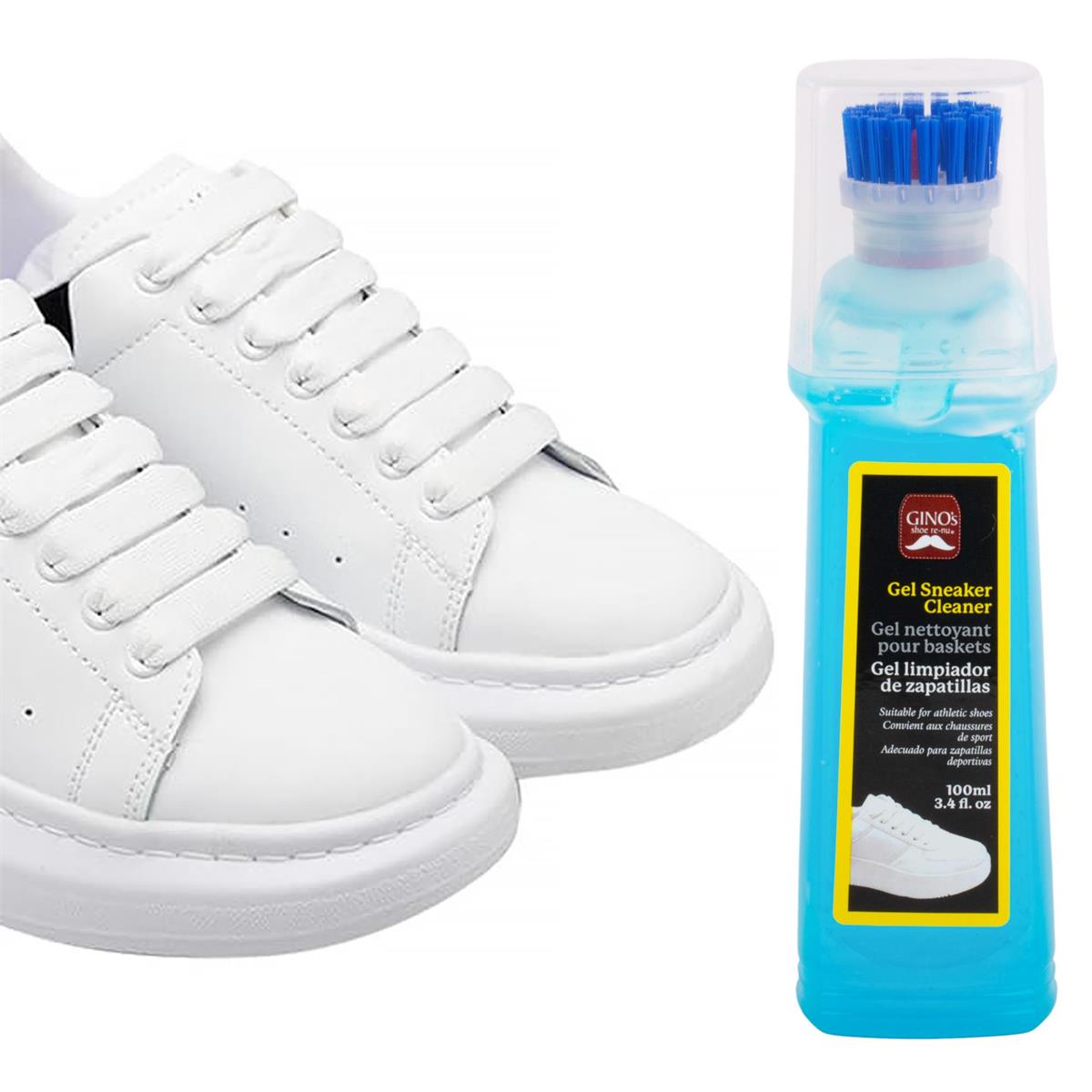 Gino's Gel Sneaker Cleaner, 100ml. 12/Display